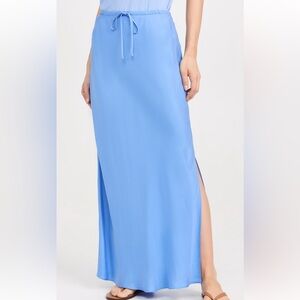 Madewell Pull On Maxi Skirt in Celeste